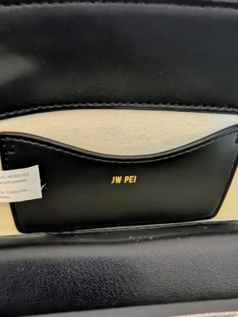 JW PEI Holly Black Vegan Leather Clutch Metal Pendant NWT - Picture 4 of 7
